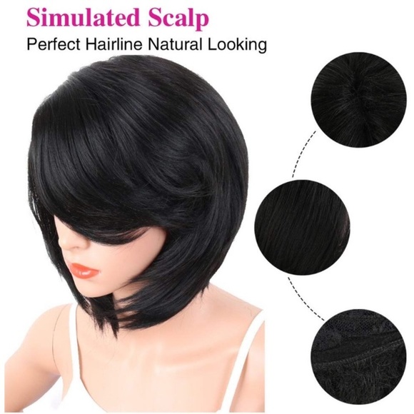 ✨BLACK FULL CAP BOB WIG✨ *NEW* main image 5